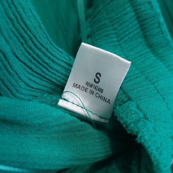 Lilyful Halter Jumpsuit Bow Knot Ankle Pants Deep V Neck Women S Gauzy Green - Picture 13 of 14